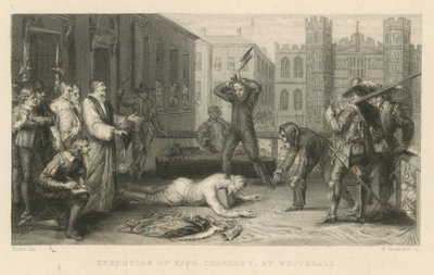 Hinrichtung von König Karl I. in Whitehall von English School