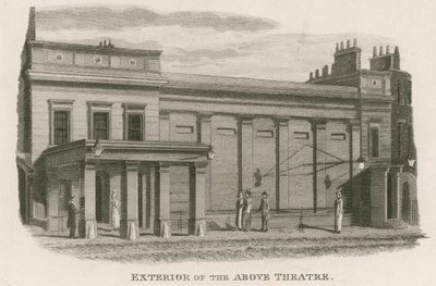 Außenansicht des Regency Theaters, Tottenham Street, Tottenham Court Road, London von English School