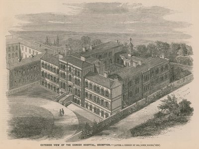 Außenansicht des Krebs-Krankenhauses, Brompton von English School