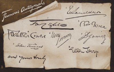 Berühmte Autogramme ... und meine Wenigkeit von English School