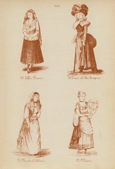 Kostüme: Effie Deane, Kleid des Empire, Magd von Athen, Musik von English School