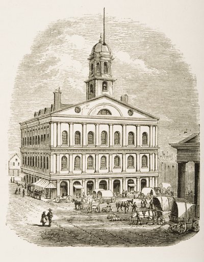 Faneuil Hall, Boston, ca. 1870, aus 