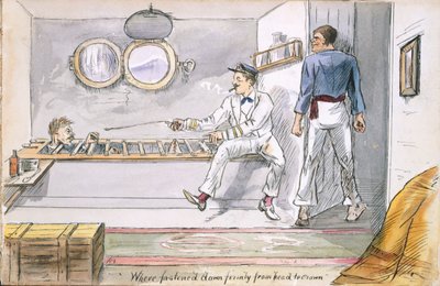 Fest verankert von Kopf bis Krone..., ca. 1880 von English School