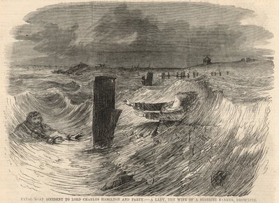 Tödlicher Bootsunfall von Lord Charles Hamilton und seiner Gruppe von English School