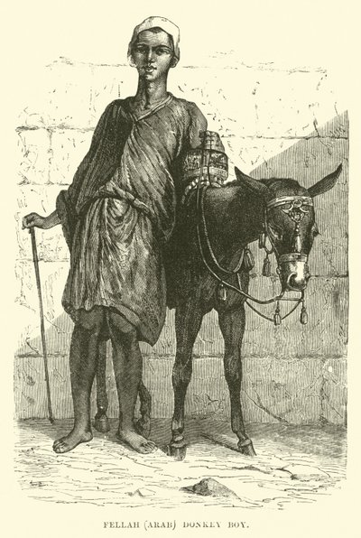 Fellachin, Araber; Eseljunge von English School