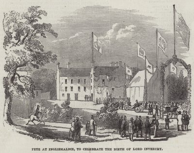 Fest in Inglismaldie zur Feier der Geburt von Lord Inverury von English School