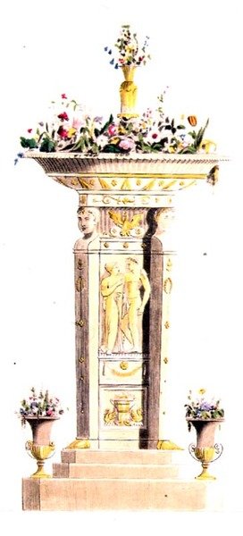 Blumenständer, Tafel 125 aus Ackermann