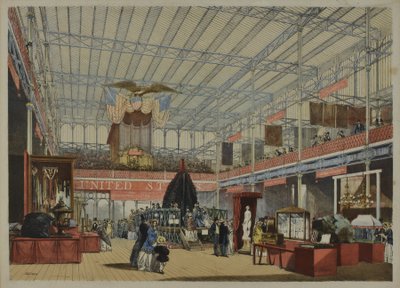 Aus "Dickinsons umfassende Bilder der Großen Ausstellung von 1851", veröffentlicht 1854 - Amerika, 1854 von English School