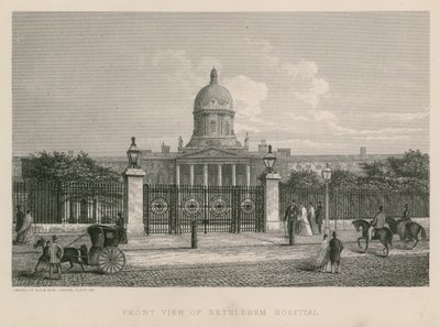 Vorderansicht des Bethlehem Hospital von English School