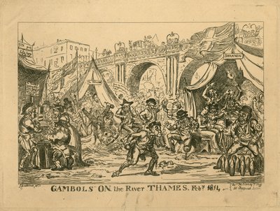Frostmesse von 1814 von English School