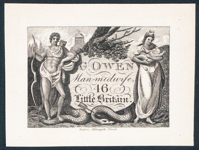 G Owen, Geburtshelfer, Visitenkarte von English School