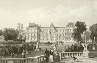Gartenfront des Luxemburger Palastes - Paris von English School