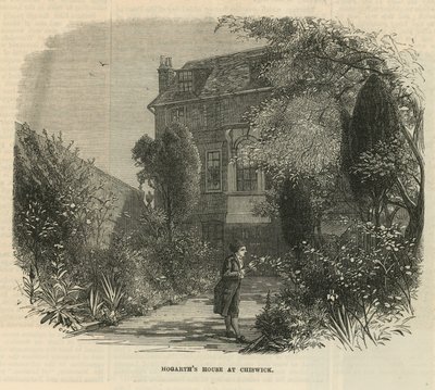 Garten am Haus von William Hogarth von English School