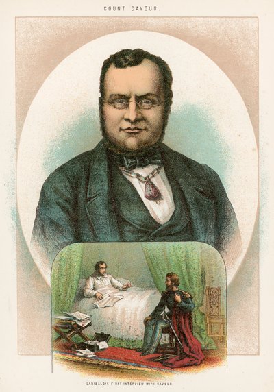 Garibaldis erstes Treffen mit Cavour von English School
