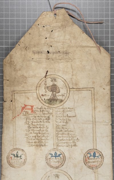 Genealogische Rolle der Könige von England, ca. 1440-79 von English School