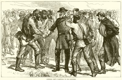 General Lees Abschied von seinen Soldaten von English School