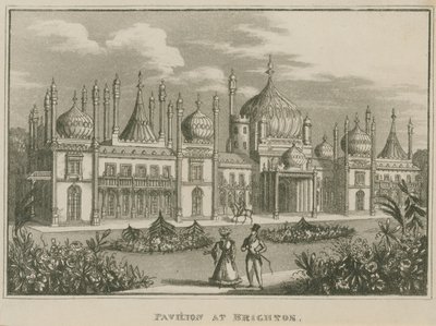 Allgemeine Ansicht des Royal Pavilion in Brighton von English School