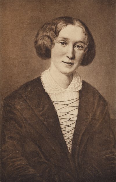 George Eliot (1819-1880), englische Romanautorin von English School
