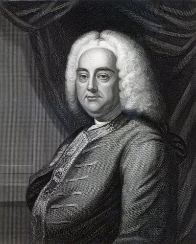 Georg Friedrich Händel, graviert von Thomson von English School