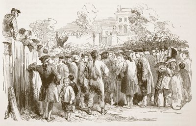 George Whitefield predigt, Illustration aus Cassells Illustrierter Geschichte Englands von English School