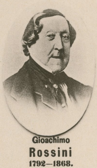 Gioachimo Rossini (Gravur) von English School