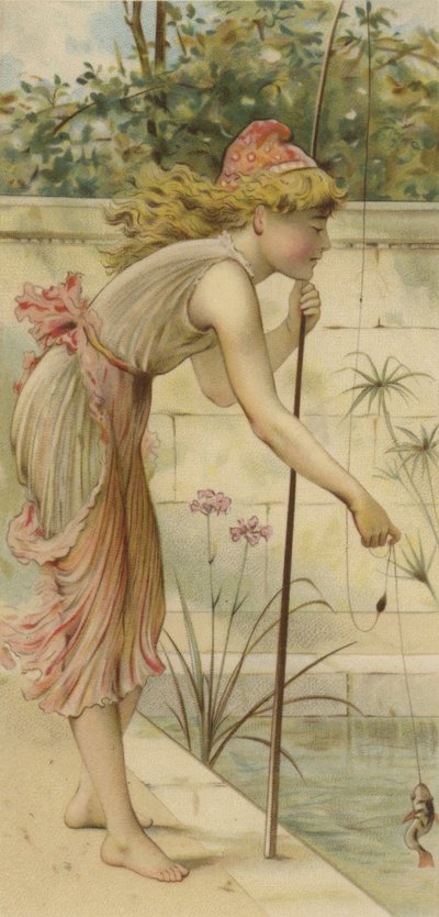 Mädchen angelt von English School