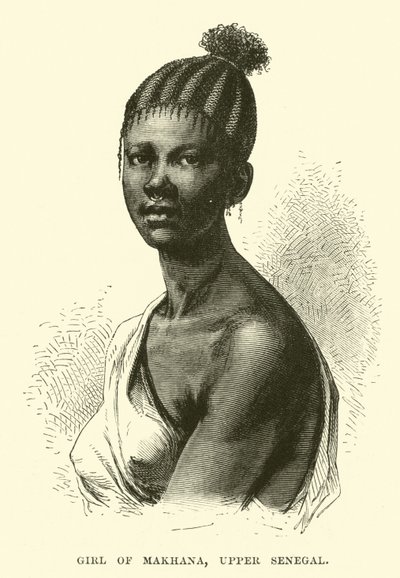 Mädchen von Makhana, Oberer Senegal von English School