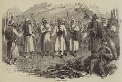 Goorkha-Häuptlinge (Stich) von English School