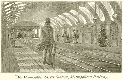Gower Street Station, Metropolitan Railway von English School