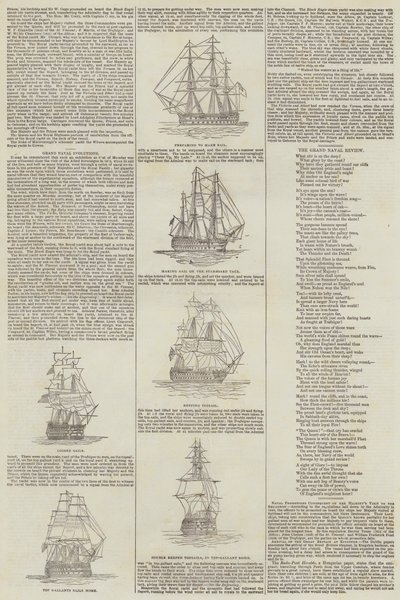 Große Marine-Evolutionen (Stich) von English School