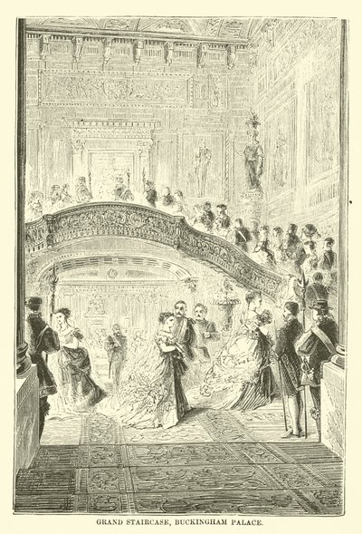 Große Treppe, Buckingham Palace von English School