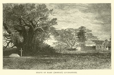 Grab von Mary (Moffat) Livingstone von English School