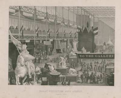 Große Ausstellung, Hauptallee, Blick nach Westen von English School
