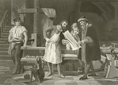 Gutenberg 1400-1468 von English School