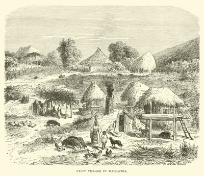 Zigeunerdorf in der Walachei von English School