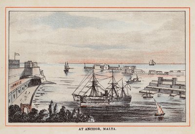 HM Indisches Truppenschiff: Ankerplatz, Malta von English School