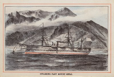 HM Indisches Truppenschiff: Dampfen vorbei am Berg Sinai von English School