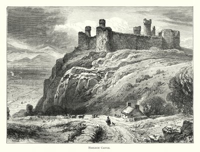 Harlech Castle (Gravur) von English School
