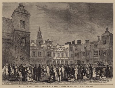 Hatfield House, die Gartenparty des Marquis und der Marquise von Salisbury von English School