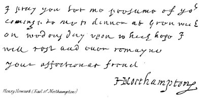 Henry Howard (Earl of Northampton) von English School