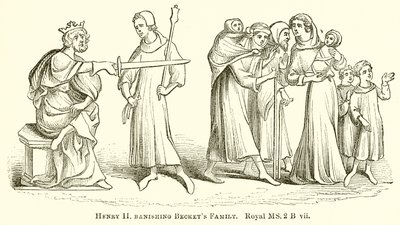 Heinrich II. verbannt die Familie von Becket von English School