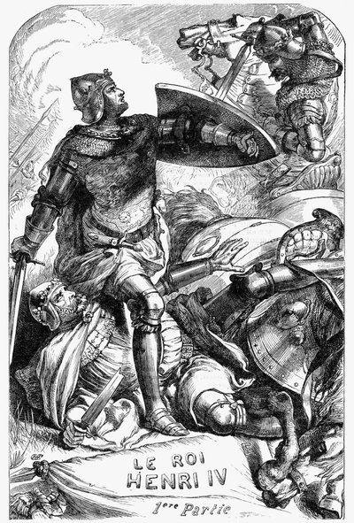 Henry IV (Henry IV) - Illustration in „Gesammelte Werke von William Shakespeare“ 1866 - Die Illustrationen und die allgemeine Form dieser Ausgabe sind von Cassell
