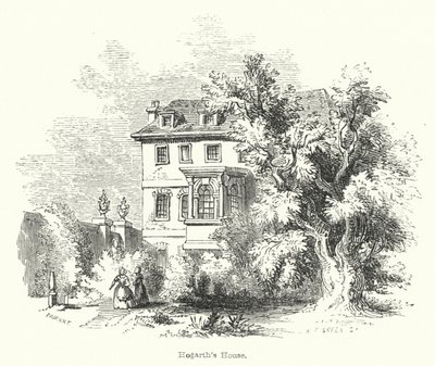 Hogarths Haus (Stich) von English School