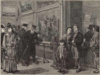 Ferienleute in der National Gallery von English School