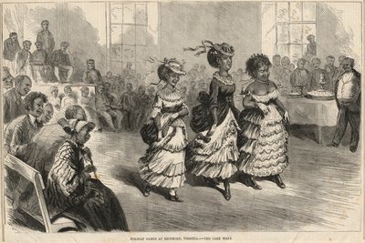 Feiertagsspiele in Richmond, Virginia; der Cake Walk von English School