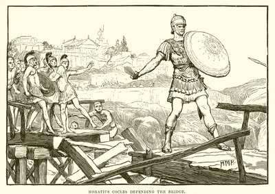 Horatius Cocles verteidigt die Brücke von English School