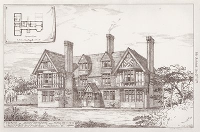 Haus in Northenden bei Manchester (Stich) von English School