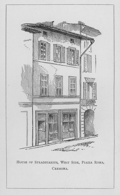 Haus von Stradivarius, Westseite, Piazza Roma, Cremona von English School