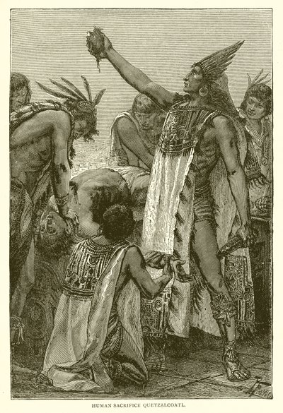 Menschenopfer Quetzalcoatl von English School