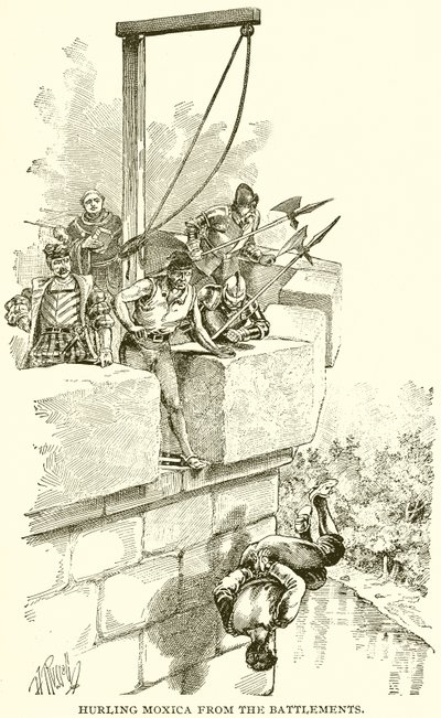 Moxica von den Zinnen stürzen von English School